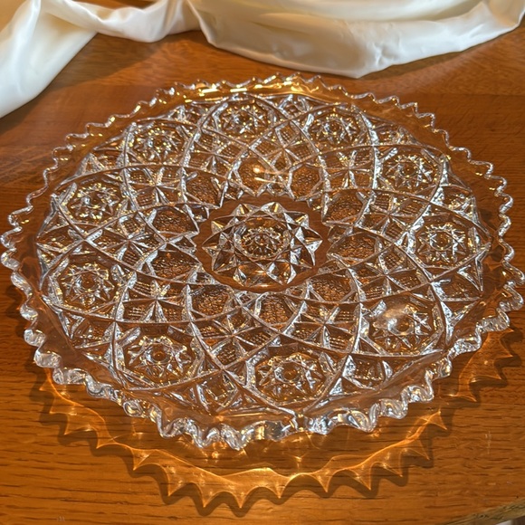Other - Crystal Plate Serving Plate Heavy